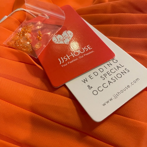 JJ’s House Papaya Evening Dress 14 FREE SHIP - Picture 5 of 6